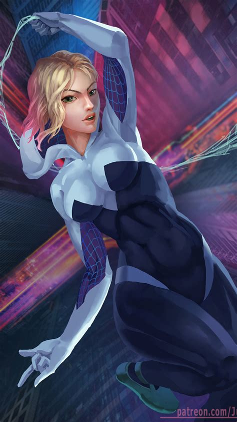 spider gwen artwork|spider gwen pics.